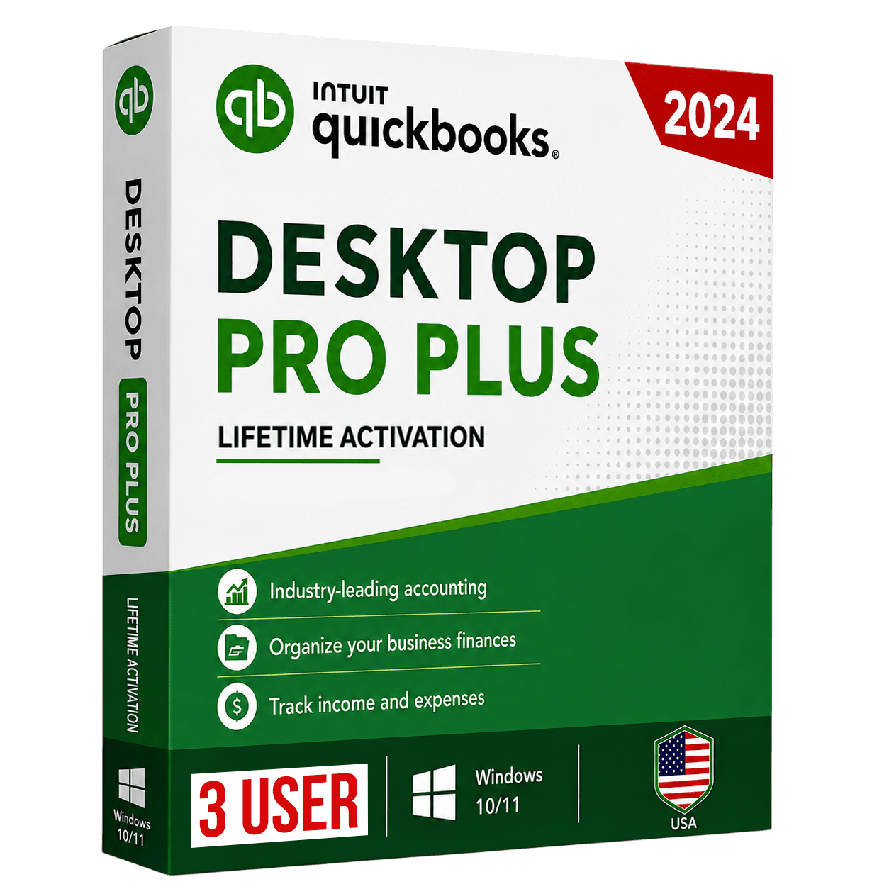 QuickBooks Desktop Pro Plus 2024 (3 Users)